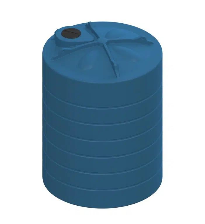 Rotational moulding rainwater tank - blue